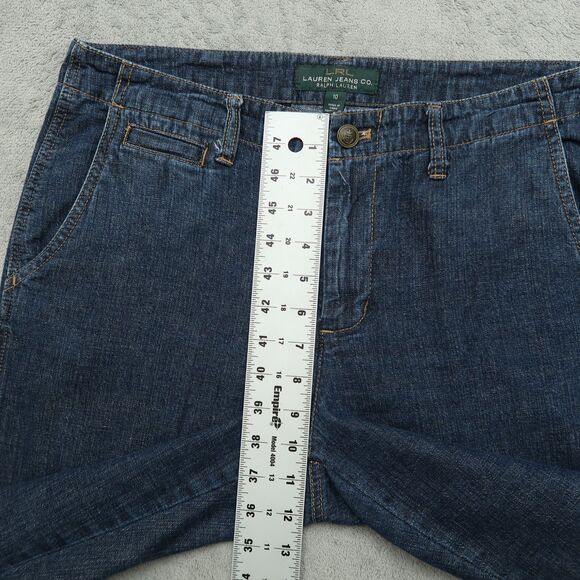 Ralph Lauren Jeans Women's 10 Blue Mid-Rise Newbury Denim Cropped 25.5" Inseam - Picture 7 of 14